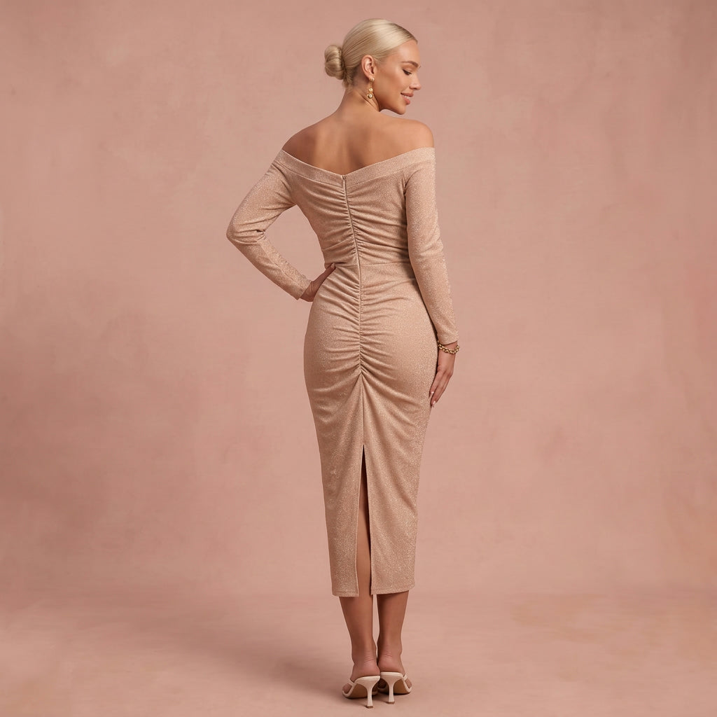 Off-Shoulder Kleed "Henriette" – Chic met Split