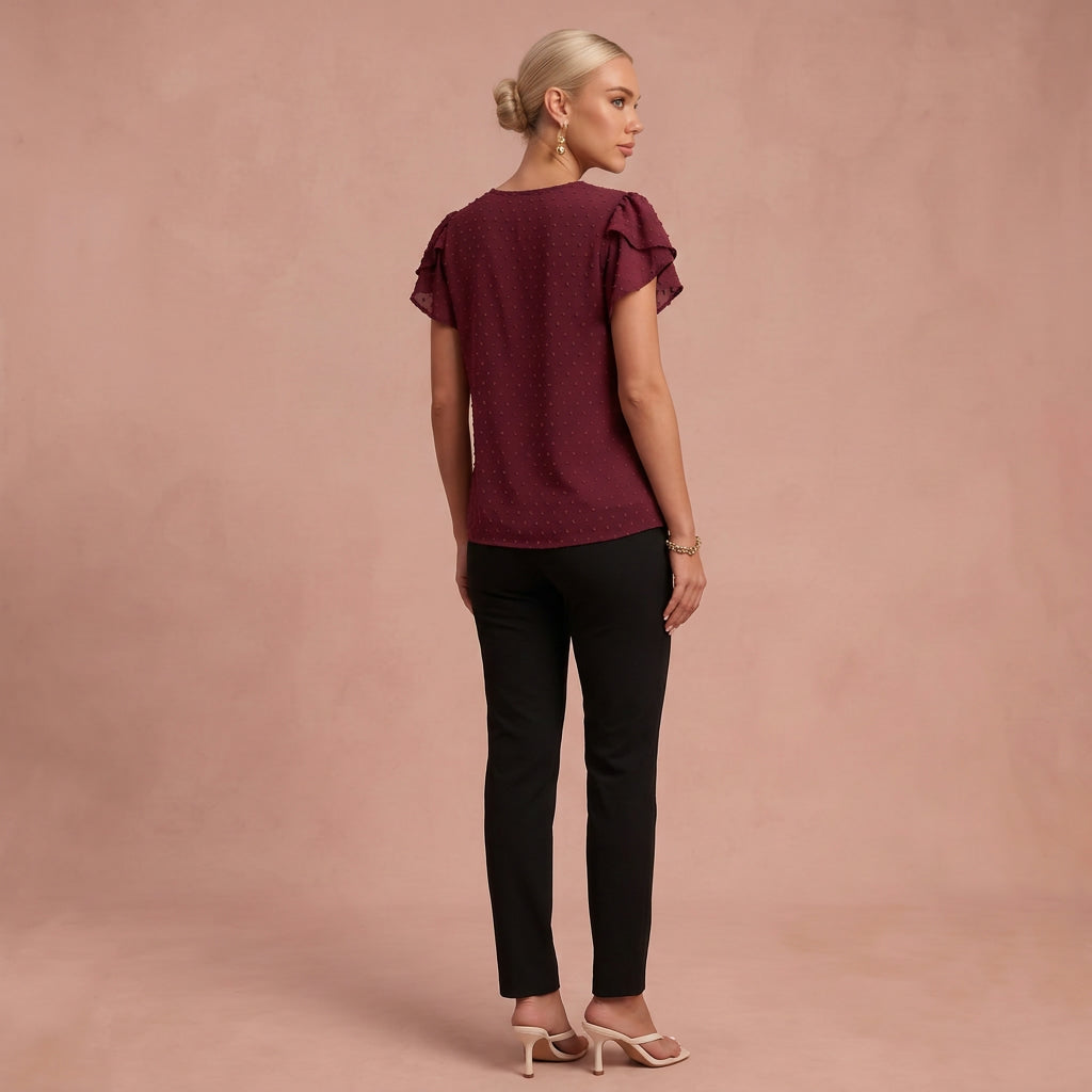 Blouse "Laura" – Plumetis Stippen
