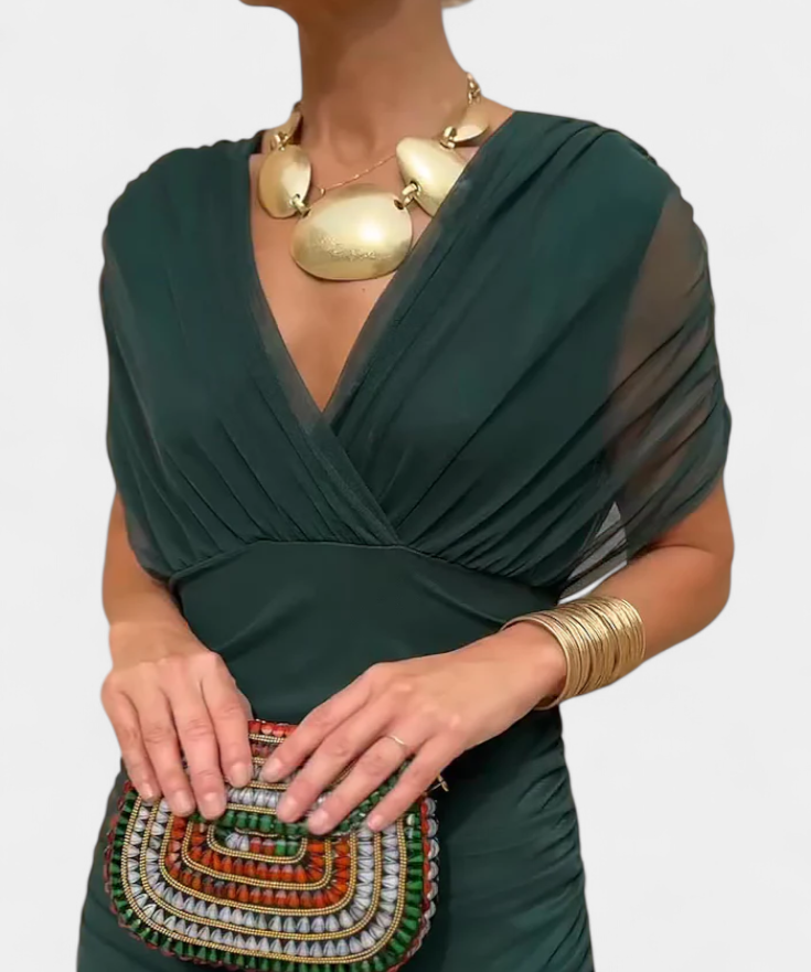 Robe Longue "Vera" – Imprimé Fleuri