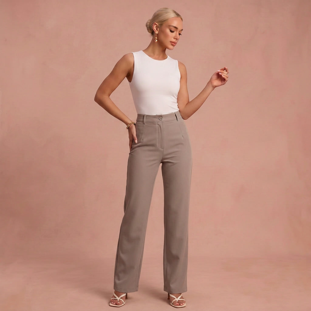 Pantalon moderne "Katrin" – Taille élastique