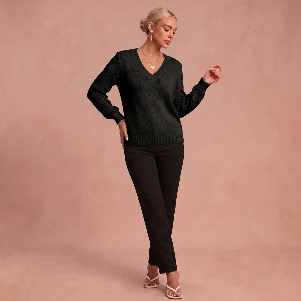 Pull "Martha" – Col en V en Laine