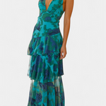 Chiffon Kleed "Nina" – Diepe V-Hals