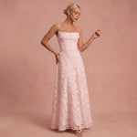 Robe longue "Cornelia" – Corset & dentelle