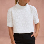Blouse "Henriette" – Dentelle Blanche