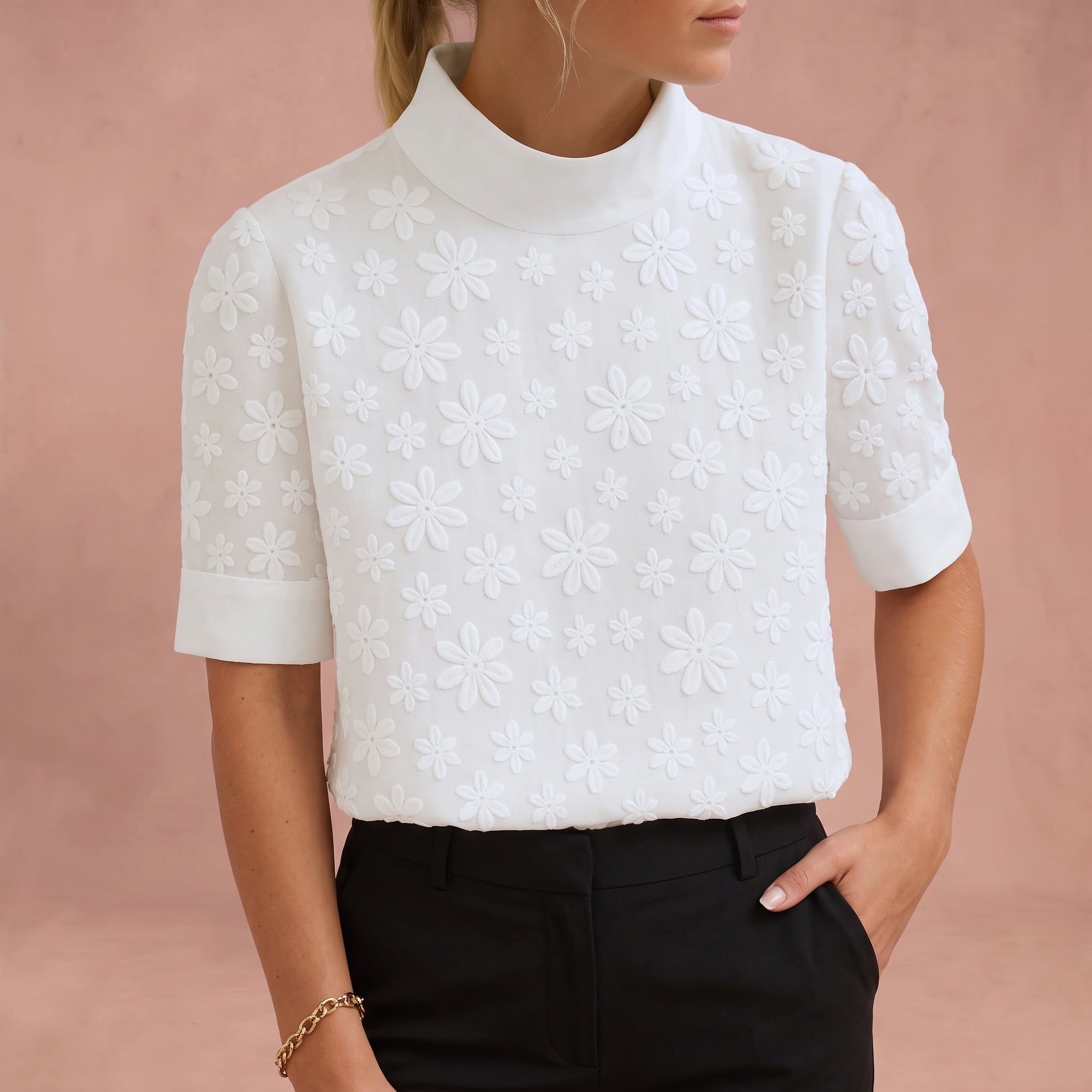 Blouse "Henriette" – Dentelle Blanche