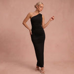 Robe longue "Sabine" – Noire ou orange