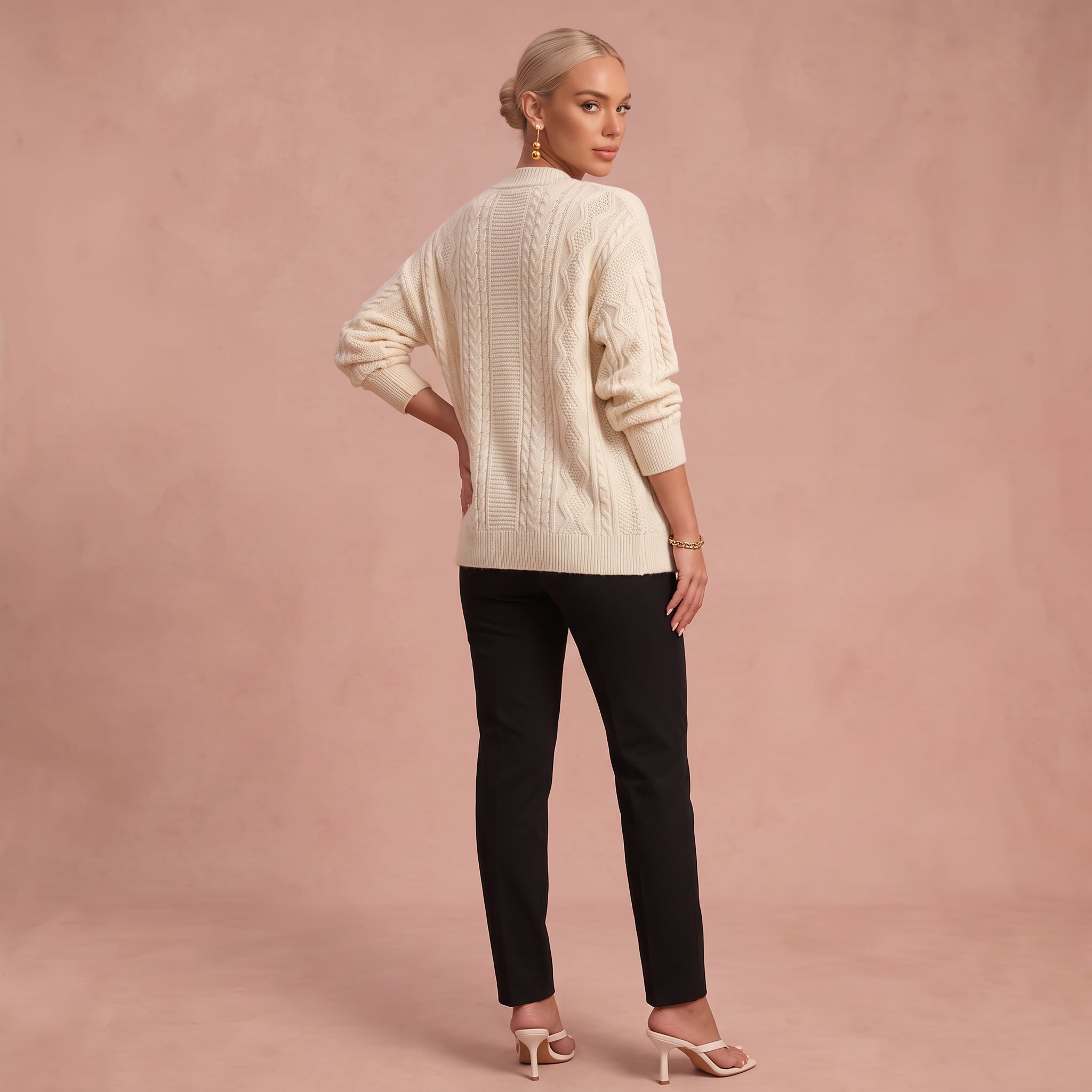Gebreid Vest "Senta" – Kabelpatroon
