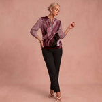 Sweat "Rosa Brisa" – Col zippé & imprimé abstrait
