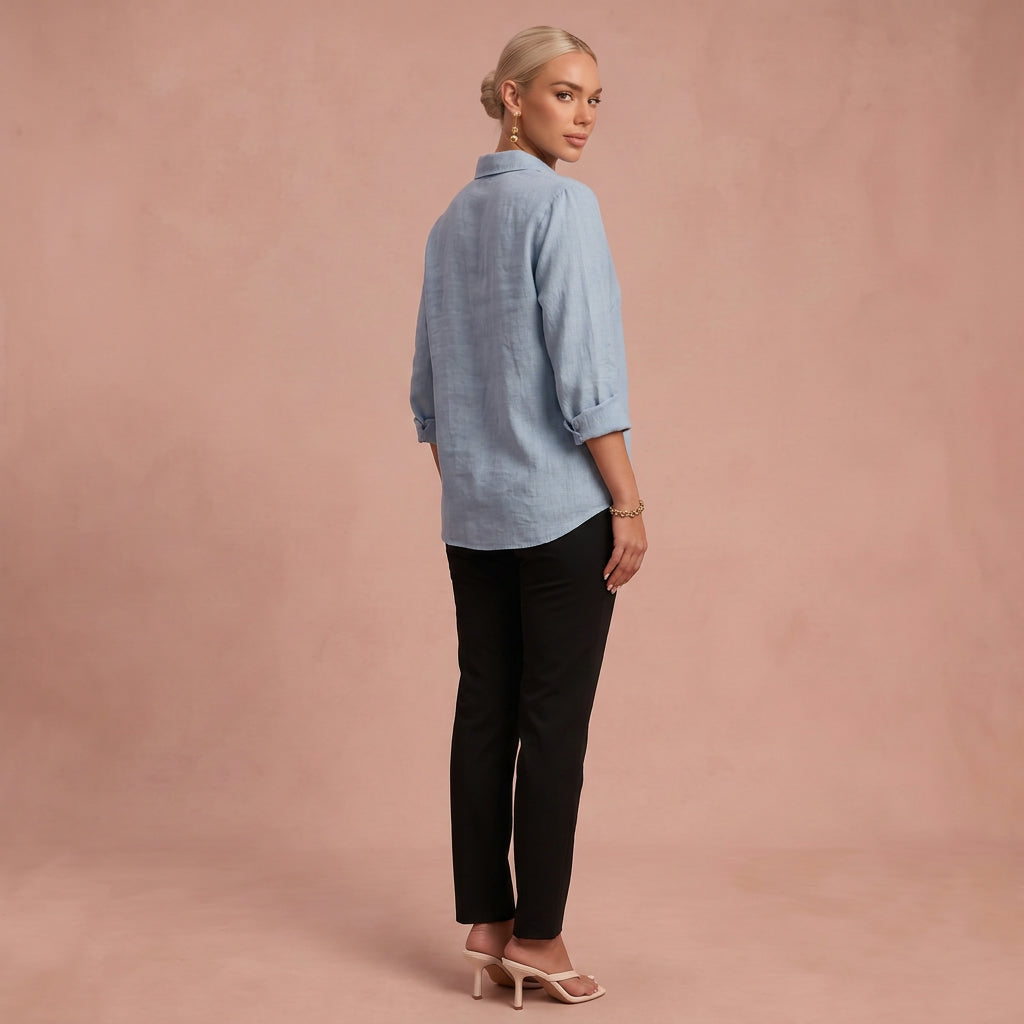 Blouse "Paulina" – Elegant met Plooien