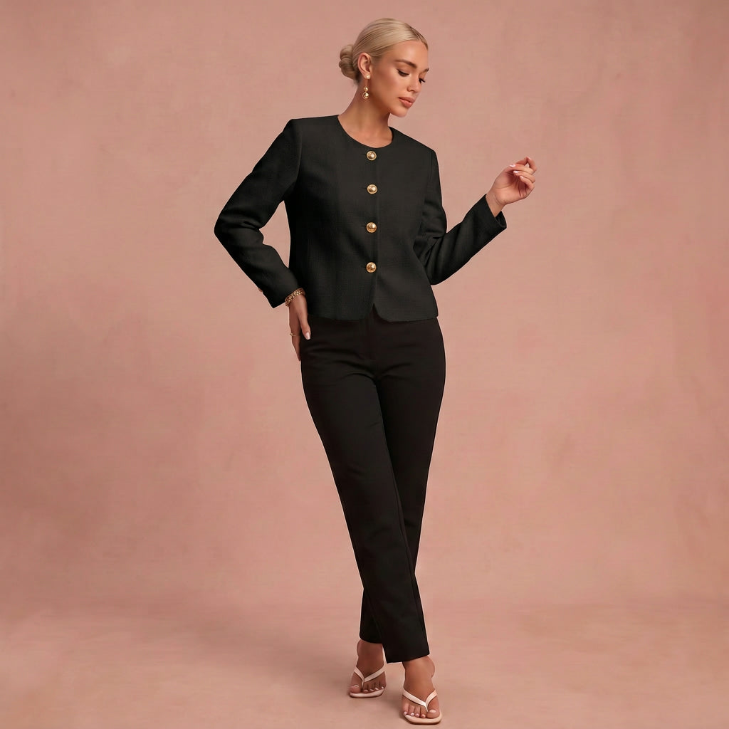 Blazer élégant – Boutons dorés