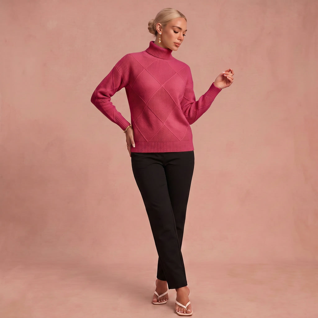 Pull à Col Roulé "Melanie" – Confortable