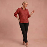 Blouse "Paulina" – Elegant met Plooien