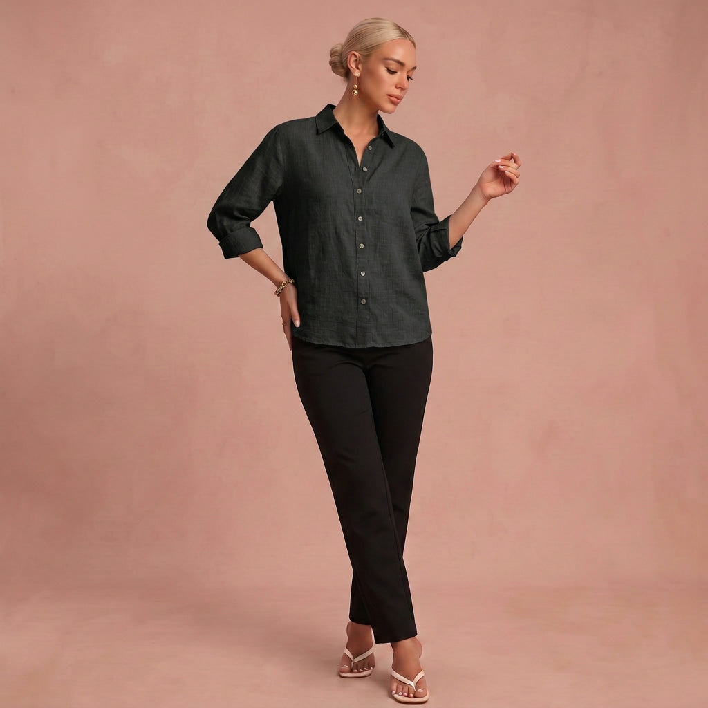 Blouse "Paulina" – Elegant met Plooien