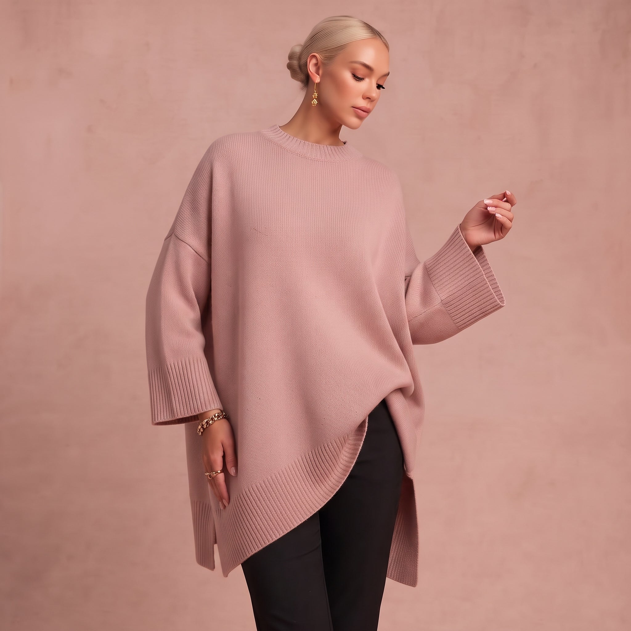 Pull en tricot oversize "Rosa"