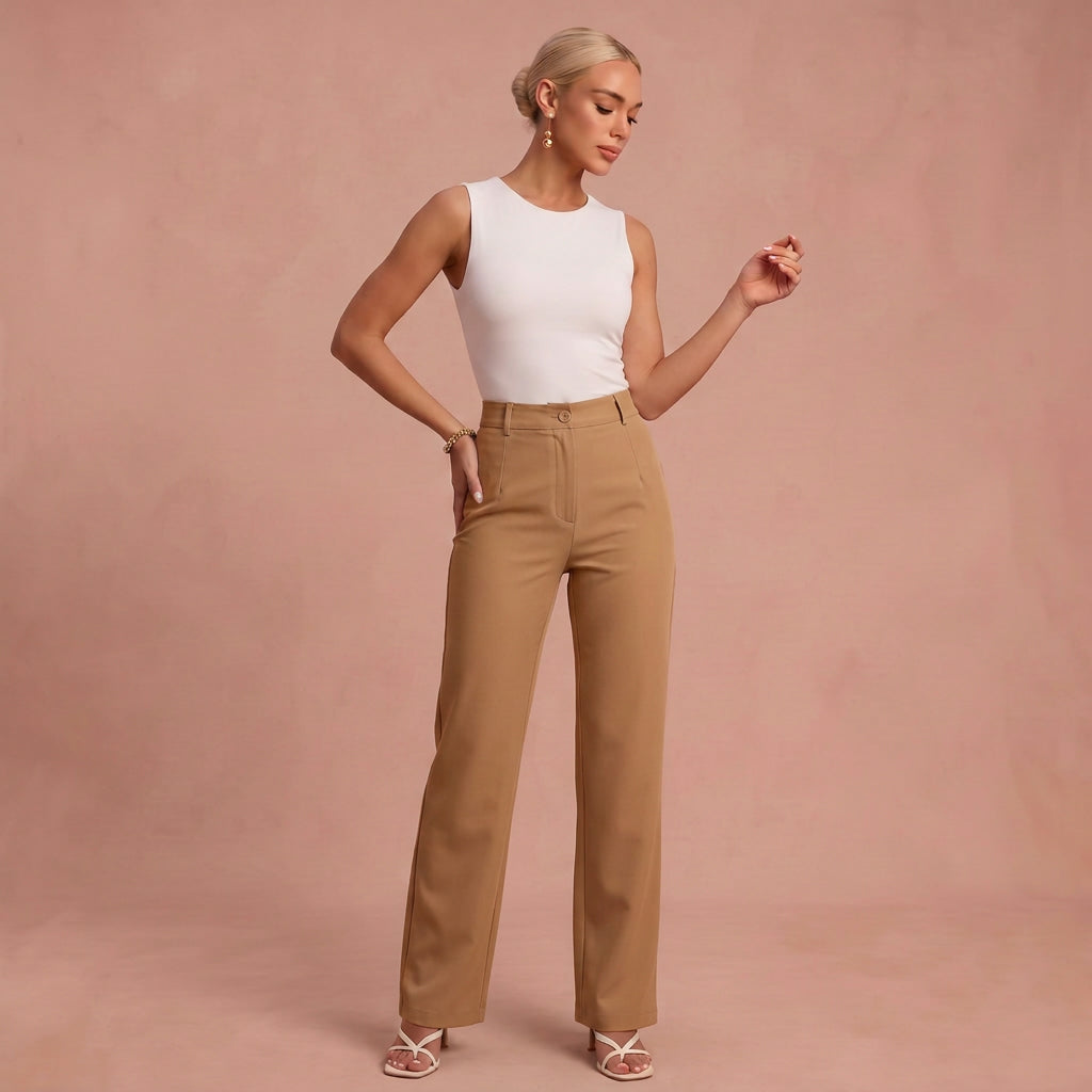 Pantalon moderne "Katrin" – Taille élastique