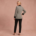 Manteau à double zip – Col contrastant