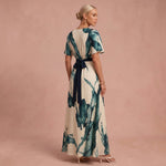 Robe longue "Liesl" – Imprimé aquarelle
