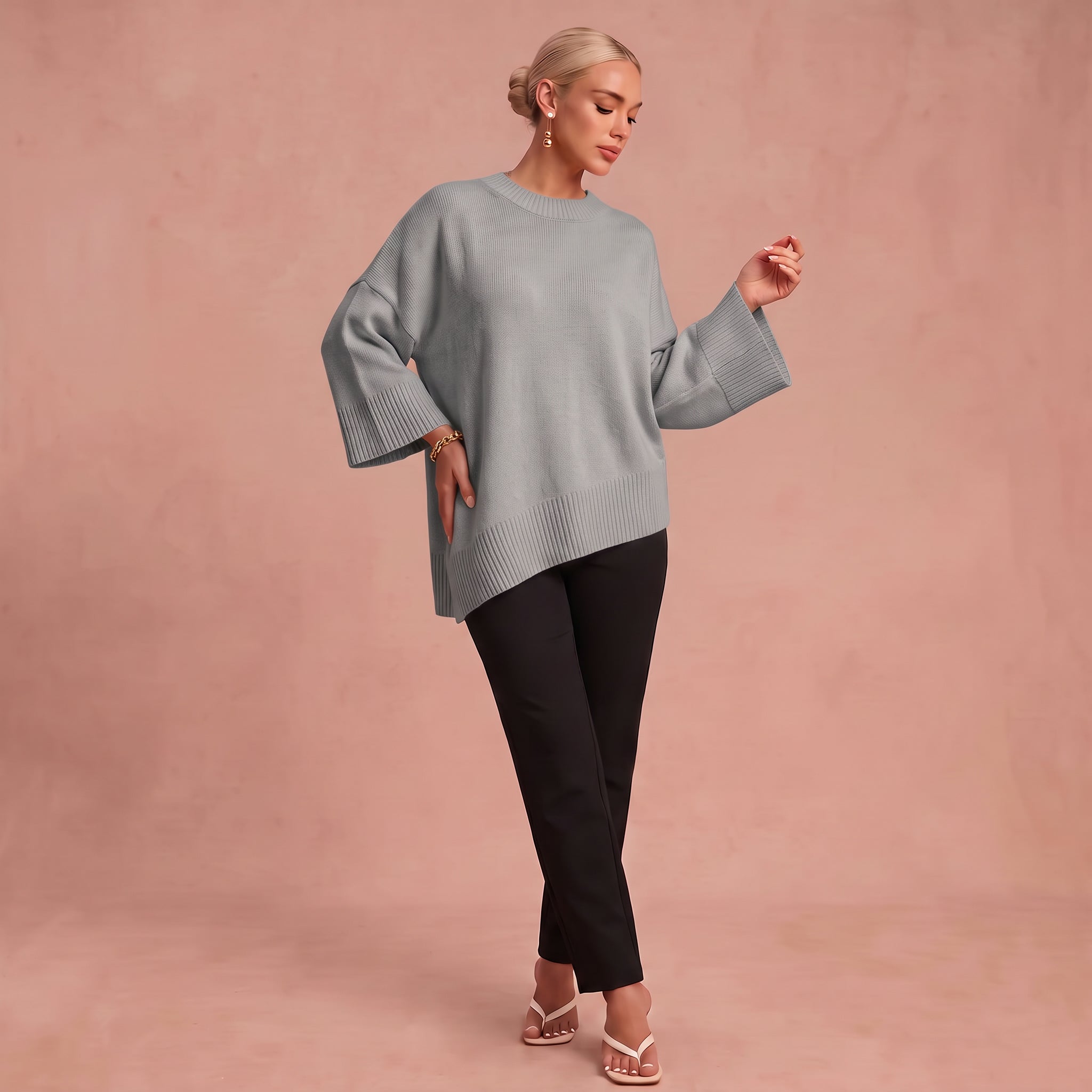 Pull Oversize "Essenz" – Laine Mélangée