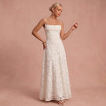 Robe longue "Cornelia" – Corset & dentelle