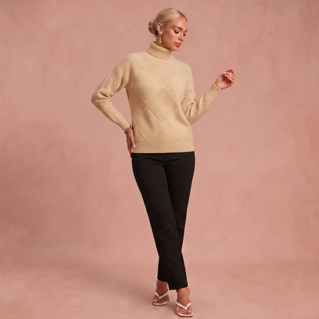 Pull à Col Roulé "Melanie" – Confortable