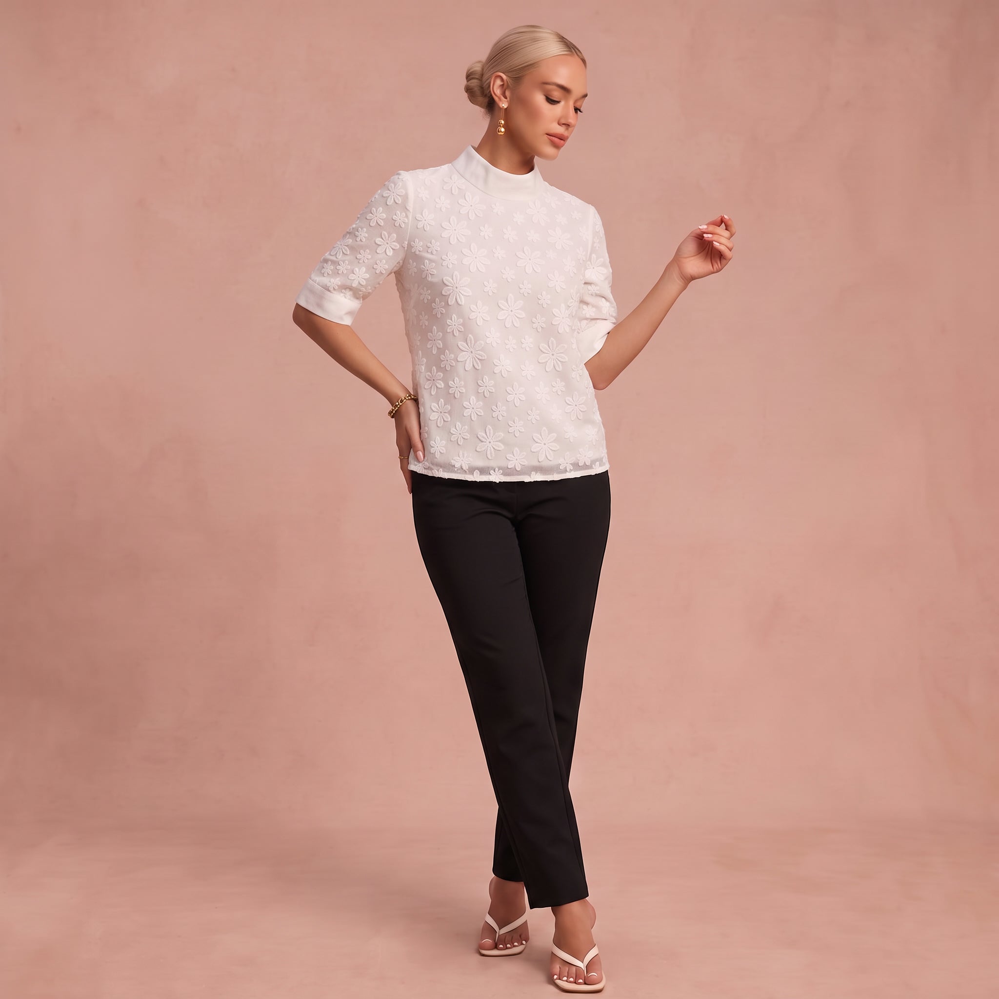 Blouse "Henriette" – Wit Kant