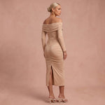 Off-Shoulder Kleed "Henriette" – Chic met Split