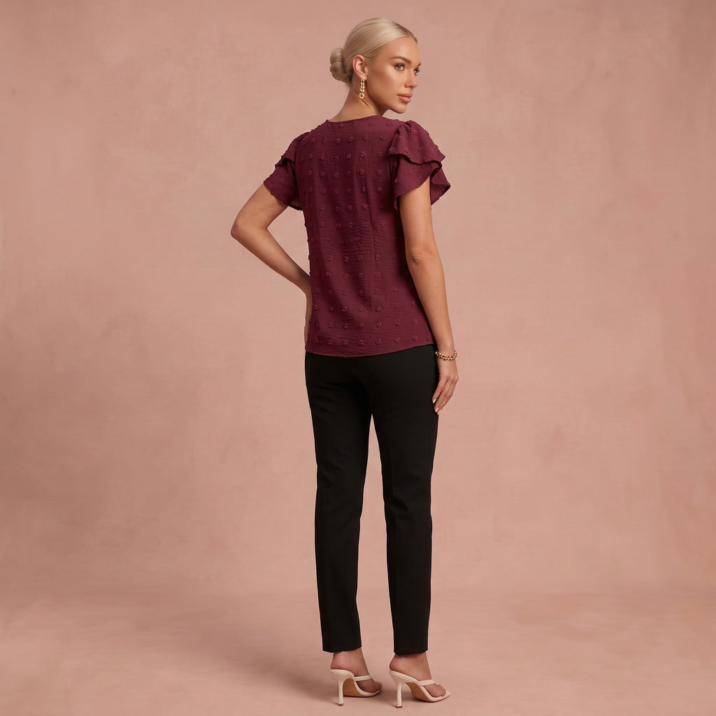 Blouse "Laura" – Plumetis Stippen