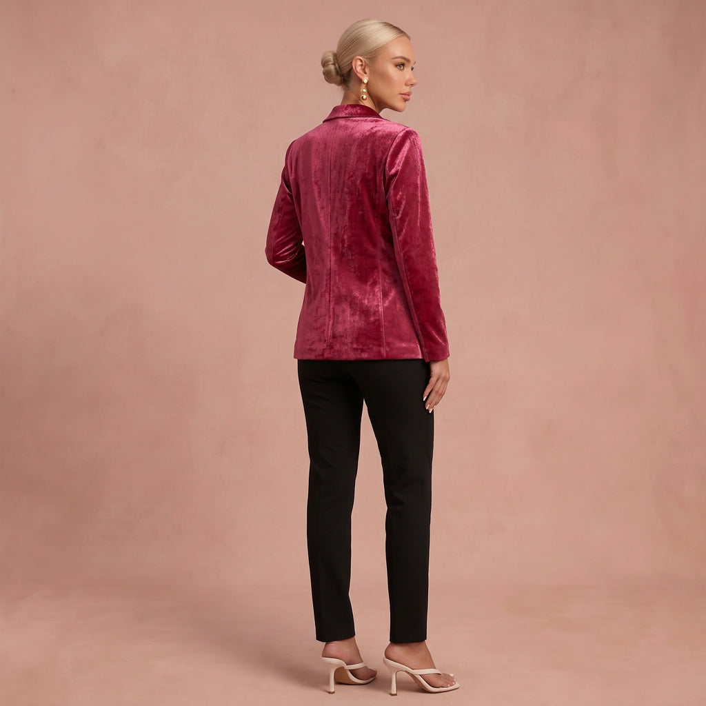 Manteau raffiné – Texture velours