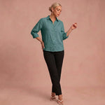 Blouse "Paulina" – Elegant met Plooien