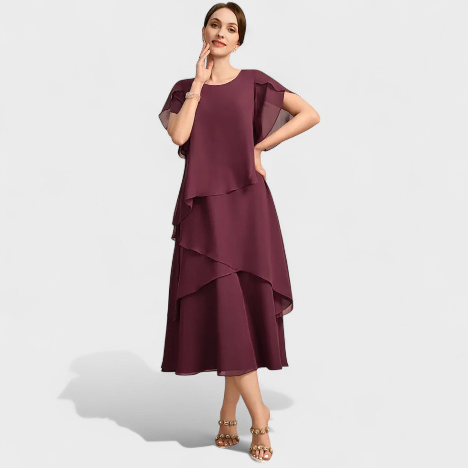 Chiffon Kleed "Erika" – Tijdloos Elegant