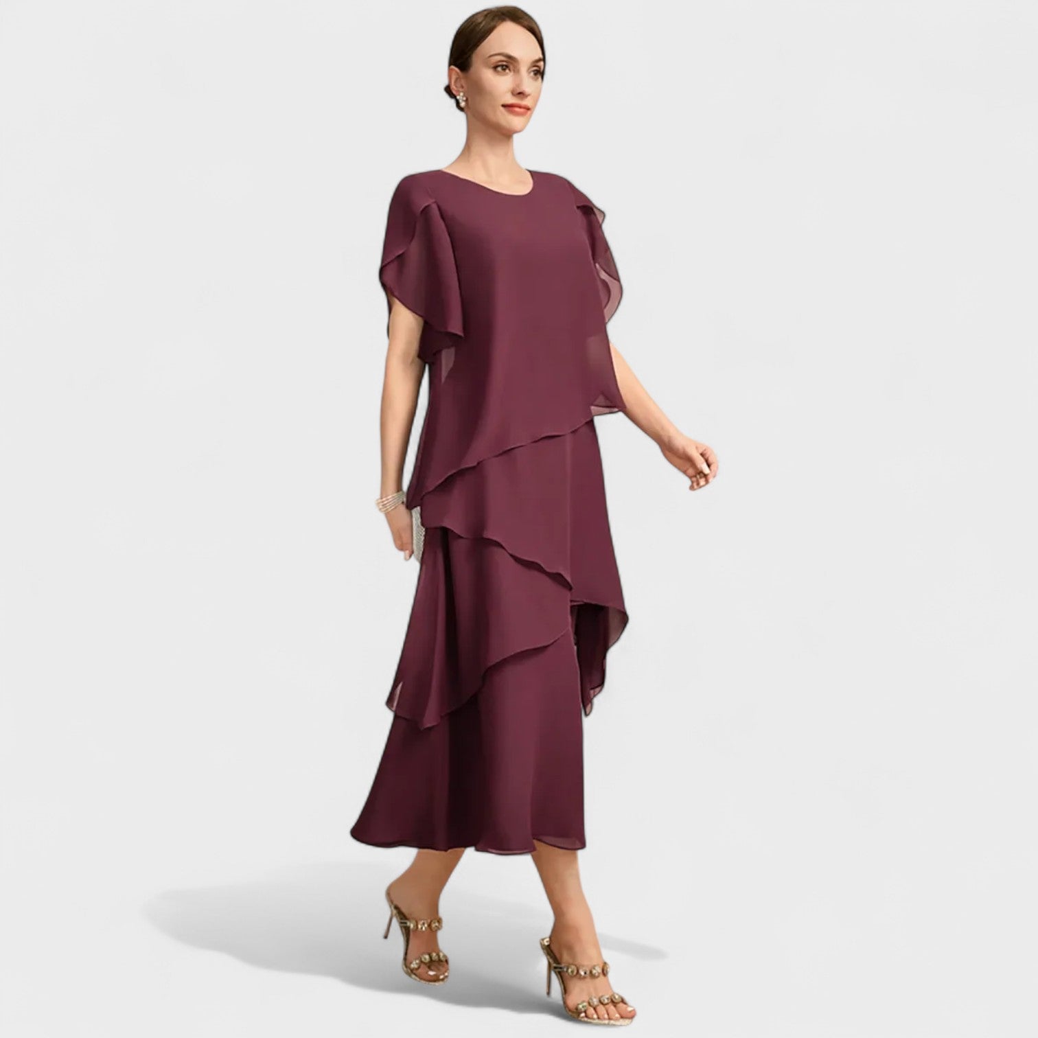 Chiffon Kleed "Erika" – Tijdloos Elegant