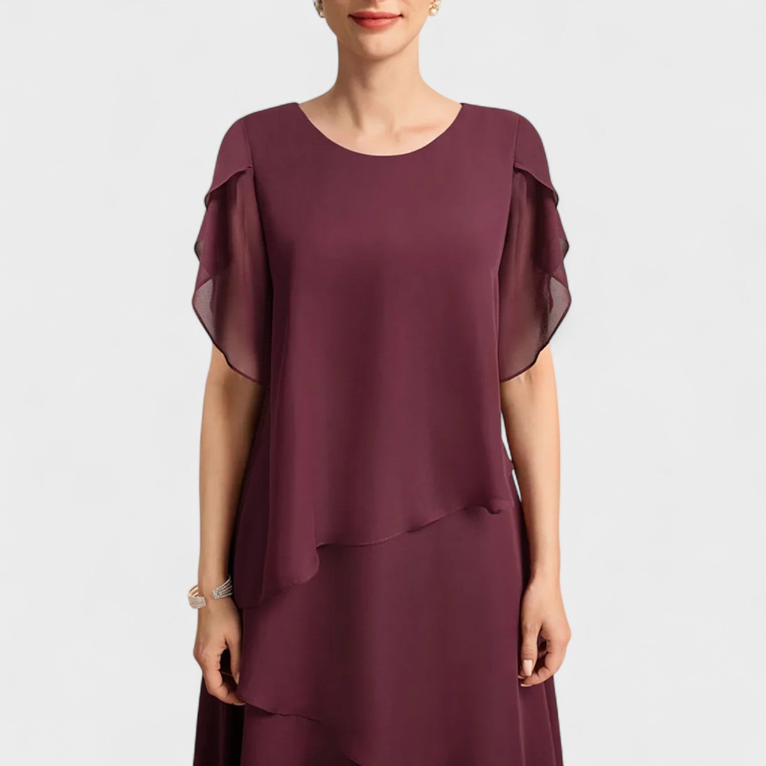 Chiffon Kleed "Erika" – Tijdloos Elegant