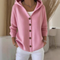 Cardigan "Lina" – Maille douce à capuche