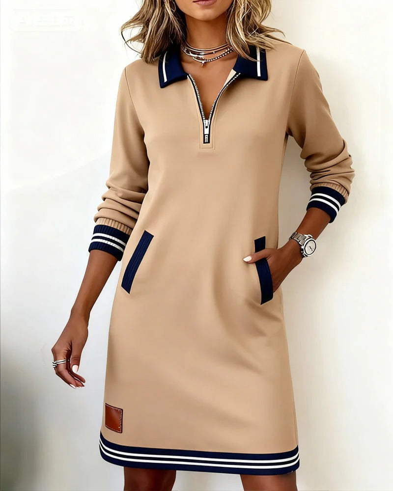 Robe en Coton "Sabine" – Manches Longues