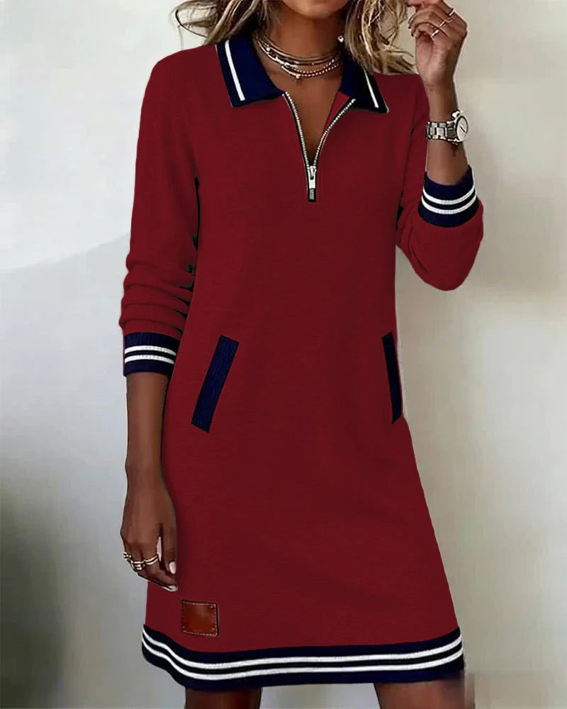 Robe en Coton "Sabine" – Manches Longues