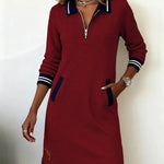 Robe en Coton "Sabine" – Manches Longues