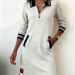 Robe en Coton "Sabine" – Manches Longues