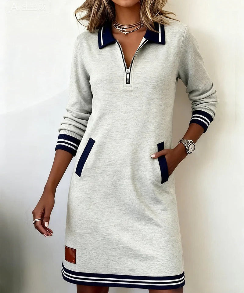 Robe en Coton "Sabine" – Manches Longues
