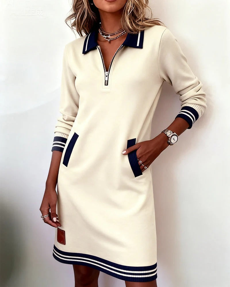 Robe en Coton "Sabine" – Manches Longues