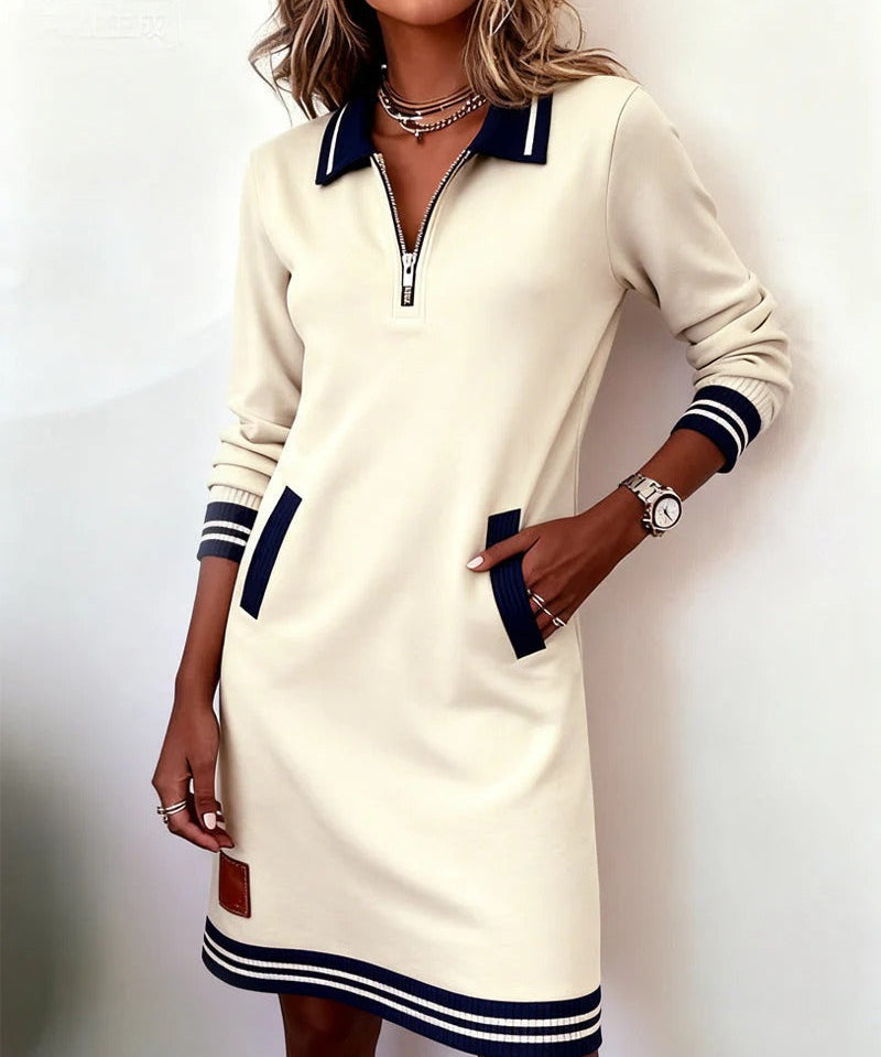 Robe en Coton "Sabine" – Manches Longues