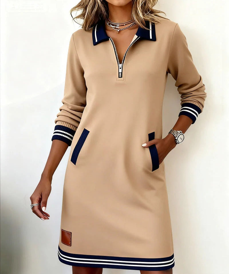 Robe en Coton "Sabine" – Manches Longues