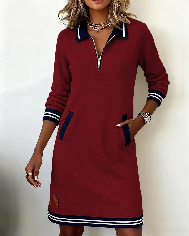 Robe en Coton "Sabine" – Manches Longues