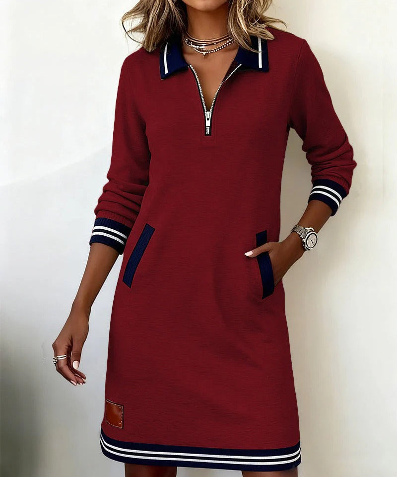 Robe en Coton "Sabine" – Manches Longues