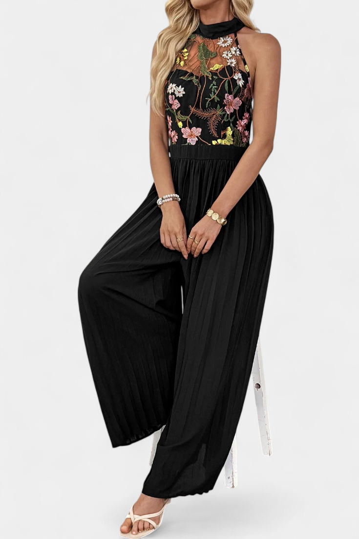 Palazzo-Jumpsuit "Mathilda" – Bloemenkant