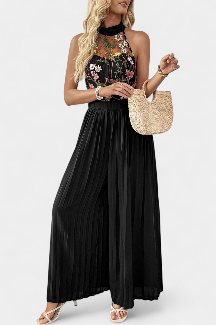 Palazzo-Jumpsuit "Mathilda" – Bloemenkant
