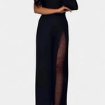 Jumpsuit "Anja" – Zwart met Wijde Broek