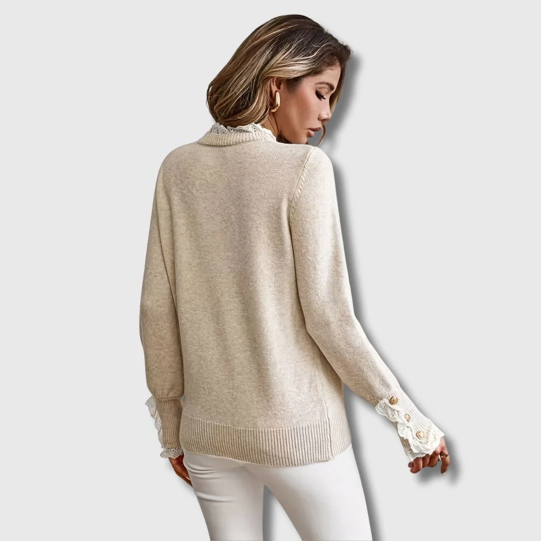 Trui "Regina" – Kantdetails