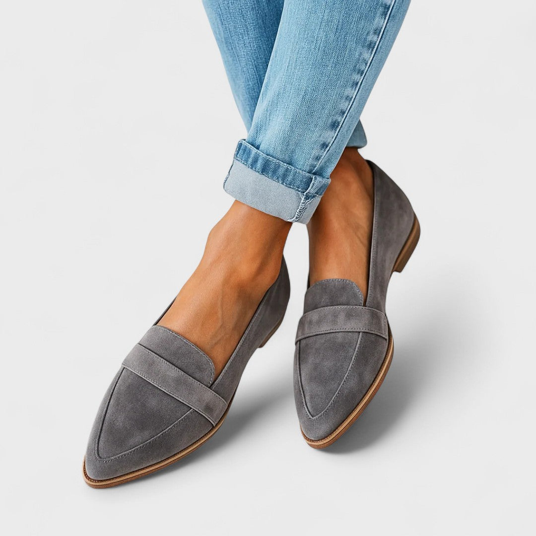 Mocassins confort en cuir "Leni" – Côtés élastiques