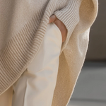 Sweaterponcho – Oversized Gebreid