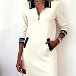 Robe en Coton "Sabine" – Manches Longues
